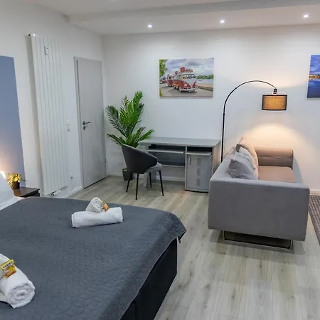 아파트 Hannibal - Design Studio-apartment Tulpe 9, Parkplatz, Kueche, Highspeed-wlan