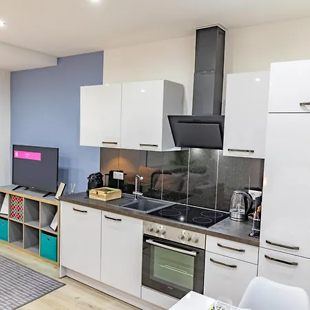 Hannibal - Design Studio-apartment Tulpe 9, Parkplatz, Kueche, Highspeed-wlan 아파트