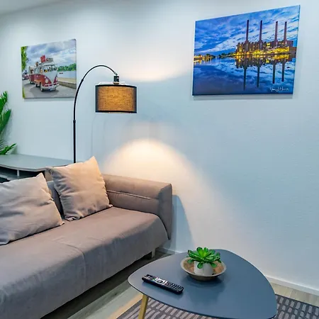 아파트 Hannibal - Design Studio-apartment Tulpe 9, Parkplatz, Kueche, Highspeed-wlan