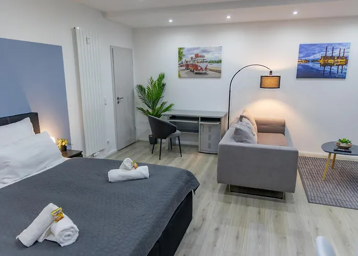 דירה Hannibal - Design Studio-apartment Tulpe 9, Parkplatz, Kueche, Highspeed-wlan