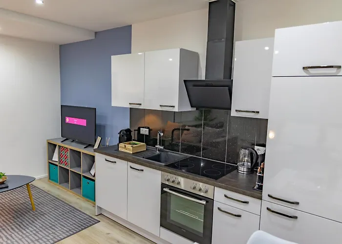 דירה Hannibal - Design Studio-apartment Tulpe 9, Parkplatz, Kueche, Highspeed-wlan *