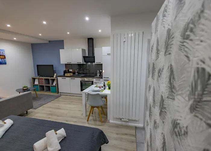 Hannibal - Design Studio-apartment Tulpe 9, Parkplatz, Kueche, Highspeed-wlan וולפסבורג