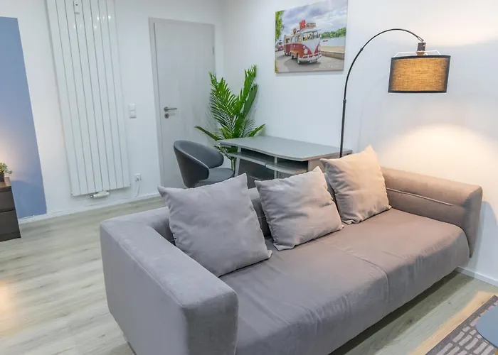 Hannibal - Design Studio-apartment Tulpe 9, Parkplatz, Kueche, Highspeed-wlan דירה וולפסבורג