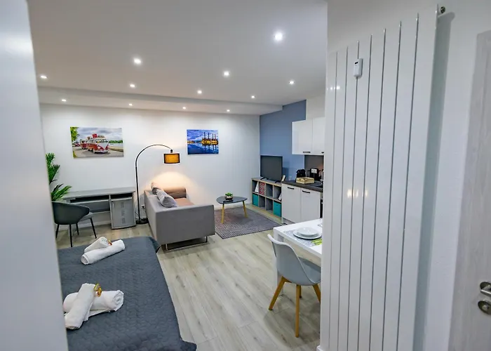 דירה Hannibal - Design Studio-apartment Tulpe 9, Parkplatz, Kueche, Highspeed-wlan וולפסבורג