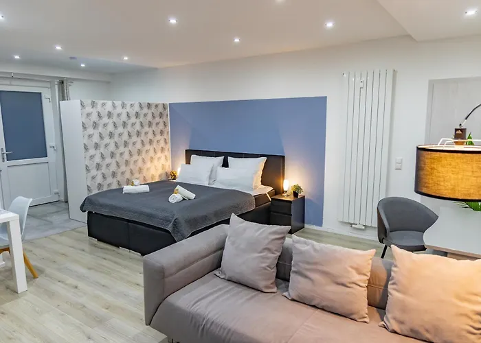 Hannibal - Design Studio-apartment Tulpe 9, Parkplatz, Kueche, Highspeed-wlan דירה וולפסבורג