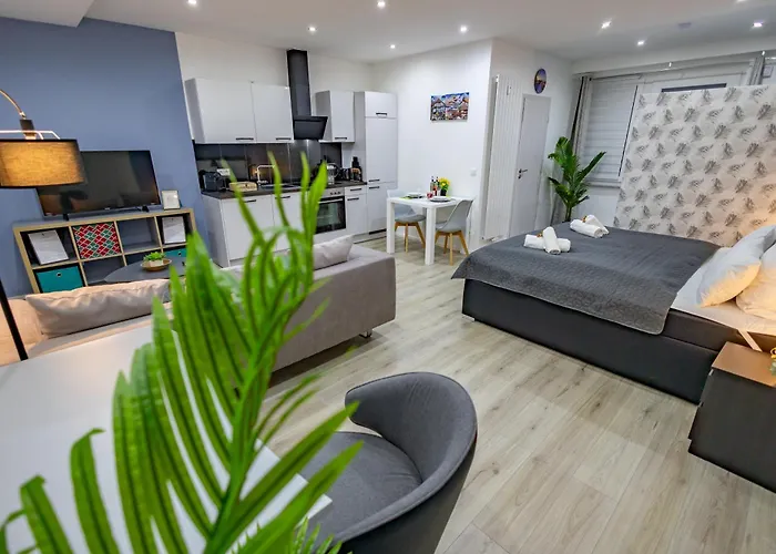 Hannibal - Design Studio-apartment Tulpe 9, Parkplatz, Kueche, Highspeed-wlan * וולפסבורג