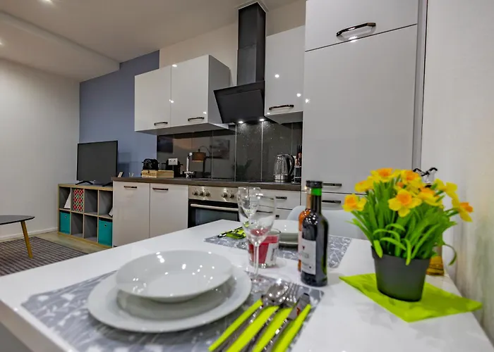 Hannibal - Design Studio-apartment Tulpe 9, Parkplatz, Kueche, Highspeed-wlan דירה