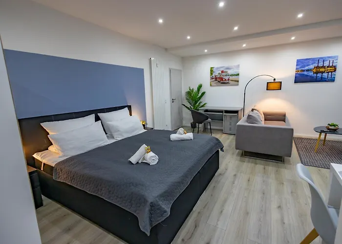 דירה Hannibal - Design Studio-apartment Tulpe 9, Parkplatz, Kueche, Highspeed-wlan